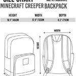 Zaino Per Ragazzi Green School Creeper Minecraft Inside Kids Zaino 18 0 5