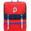 Zaino Tempo Libero E Scuola Invicta Jolly Iii Vintage Blue Rosso Original Porta Pc 0