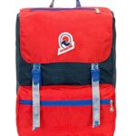 Zaino Tempo Libero E Scuola Invicta Jolly Iii Vintage Blue Rosso Original Porta Pc 0
