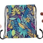 Isuperb Sacca Coulisse In Tela Sacche Sportive Sacca Da Ginnastica Sacche Scarpe Da Viaggio Drawstring Bag Per Donna E Ragazza 34 X 41 Cm 0 2