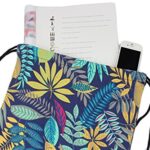 Isuperb Sacca Coulisse In Tela Sacche Sportive Sacca Da Ginnastica Sacche Scarpe Da Viaggio Drawstring Bag Per Donna E Ragazza 34 X 41 Cm 0 3