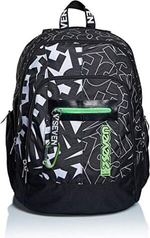 Seven Zaino Scuola Advanced Alpha Beat Nero 43x31x24cm 0