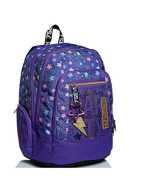 Seven Zaino Scuola Advanced Dance Party Viola Con Wireless Speaker 43x31x24 Cm 0