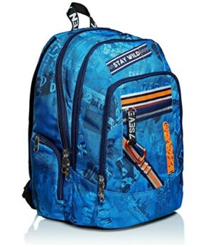 Seven Zaino Scuola Advanced Upbeat Blu 43x31x24cm 0