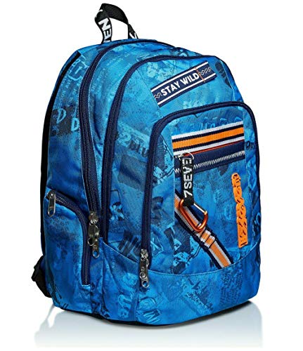 Seven Zaino Scuola Advanced Upbeat Blu 43x31x24cm 0