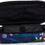 Bustina Ovale Invicta Abstract Jungle Blu Con Organizer Interno Porta Penne 0 0