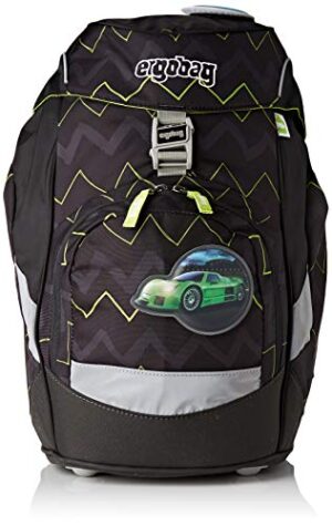 Ergobag Horsepowbear Kinder Rucksack 35 Cm Schwarz Grun Zickzack 0