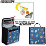 Minecraft Zaino Scuola Con Astuccio Scuola Borraccia E Porta Merenda Minecraft Set 4 Pezzi Per Bambini 0 4
