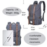 Ventcy Zaino Universita Uomo Donna Zaino Universita Pc 156 Pollici Casual Zaino Vintage Uomo Viaggio Zaino Universita Grande 23l 0 0