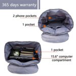 Ventcy Zaino Universita Uomo Donna Zaino Universita Pc 156 Pollici Casual Zaino Vintage Uomo Viaggio Zaino Universita Grande 23l 0 2