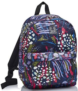 Zaino Benin S Invicta Abstract Jungle Blu Scuola Tempo Libero 0