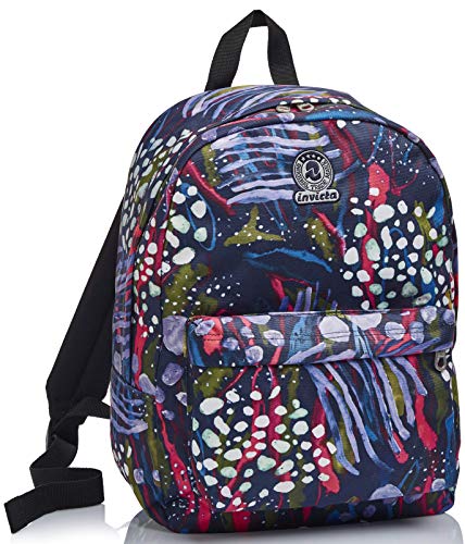 Zaino Benin S Invicta Abstract Jungle Blu Scuola Tempo Libero 0