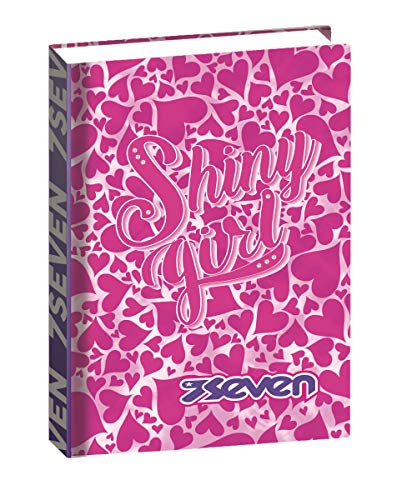 Diaro Seven 12 Mesi Standard Dyed Hearts Rosa 0