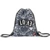 Sacca Zaino The Double Drawing Love Sport Tempo Liberobianco 0