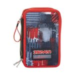 Seven Astuccio 3 Scomparti College World Nero Completo Di Matite Penne Pennarelli 0 4