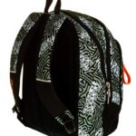 Zaino Scuola Advanced Seven Totem Verde Militare 30 Lt Supporto Usb Inserti Rifrangenti 0 2