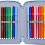 Julian Ross Unicorno Mary Astuccio Triplo Riempito 44 Accessori Scuola 20 Centimetri 0 2