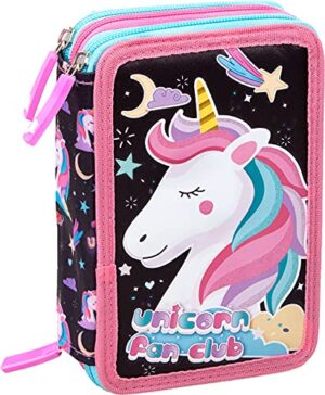 Julian Ross Unicorno Mary Astuccio Triplo Riempito 44 Accessori Scuola 20 Centimetri 0