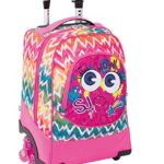 Sj Gang Trolley 3 Ruote Face Girl Scuola Bambini Unisex Rosa Pink Taglia Unica 0