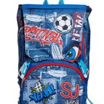 Sj Gang Zaino Scuola Estensibile Boy 28 Lt Pattine Intercambiabili Unisex Bambini Blu Blue Taglia Unica 0 0