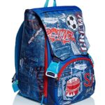 Sj Gang Zaino Scuola Estensibile Boy 28 Lt Pattine Intercambiabili Unisex Bambini Blu Blue Taglia Unica 0