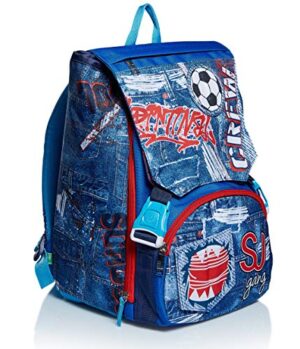 Sj Gang Zaino Scuola Estensibile Boy 28 Lt Pattine Intercambiabili Unisex Bambini Blu Blue Taglia Unica 0