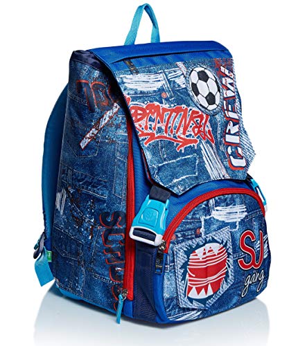 Sj Gang Zaino Scuola Estensibile Boy 28 Lt Pattine Intercambiabili Unisex Bambini Blu Blue Taglia Unica 0 Sj Gang Zaino Scuola Estensibile Boy 28 Lt Pattine Intercambiabili Unisex Bambini Blu Blue Taglia Unica 0