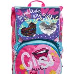 Sj Gang Zaino Scuola Sdoppiabile Seven Big Facce Girl Unica Rosa 0 1