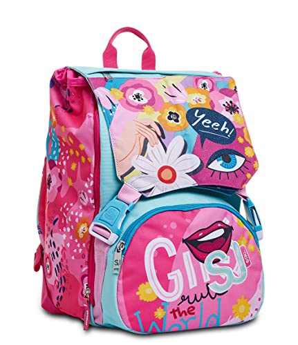 Sj Gang Zaino Scuola Sdoppiabile Seven Big Facce Girl Unica Rosa 0 Sj Gang Zaino Scuola Sdoppiabile Seven Big Facce Girl Unica Rosa 0