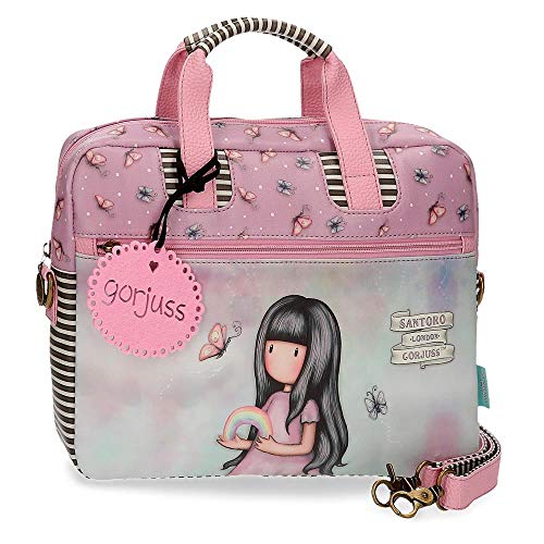 Santoro Gorjuss Somewhere Valigetta Multicolore 33x25x55 Cms Pelle Sintetica Per Pc 133 Pollici 0