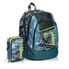 Schoolpack Zaino Scuola Seven Advanced Urban Rock Astuccio 3 Zip Completo 0