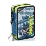 Schoolpack Zaino Scuola Seven Advanced Urban Rock Astuccio 3 Zip Completo 0 3