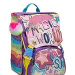 Seven Zaino Scuola Estensibile Big Sj Gang Multicolor Girl Elementare Con Flip System Paill Bambine E Ragazze Viola Purple Taglia Unica 0 2