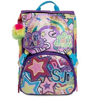 Seven Zaino Scuola Estensibile Big Sj Gang Multicolor Girl Elementare Con Flip System Paill Bambine E Ragazze Viola Purple Taglia Unica 0