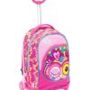 Trolley Jack Junior Animali Da Sj Rosa 28 Lt Sganciabile E Lavabile Scuola E Viaggio 0