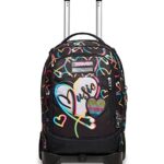 Trolley 2 Ruote Seven Yourself Girl Nero Cross Over System Scuola Tempo Libero 0 0