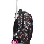 Trolley 2 Ruote Seven Yourself Girl Nero Cross Over System Scuola Tempo Libero 0 1