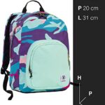 Zaino Invicta Ollie Pack Camouflage Rosa Viola Azzurro Rosso Tasca Porta Pc Padded Scuola E Tempo Libero Americano 25 Lt 0 0