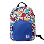 Zaino Invicta Ollie Pack Roots Bianco Blue Tasca Porta Pc Padded Scuola E Tempo Libero Americano 25 Lt 0 2