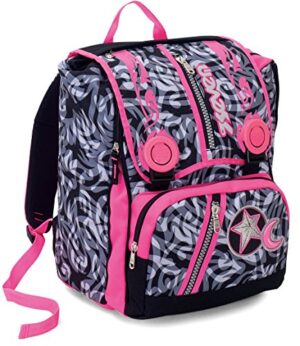 Zaino Scuola Estensibile Seven Bantu Rosa 31 Lt Triplicabile Elementari E Medie 0