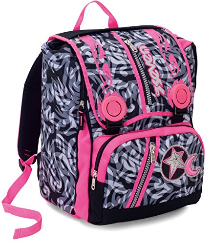 Zaino Scuola Estensibile Seven Bantu Rosa 31 Lt Triplicabile Elementari E Medie 0 Zaino Scuola Estensibile Seven Bantu Rosa 31 Lt Triplicabile Elementari E Medie 0