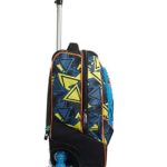 Zaino Trolley 3 Wheels Sj Gang Face Boy Fondo Rinforzato Sistema Antiurto Crossover System 0 1