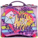 Zaino Scuola Sdoppiabile Sj Gang High Tech Viola Innovativo Sistema Regolazione Schienale 28 Lt Elementari E Medie Cuore Pop Up 0 2