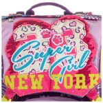 Zaino Scuola Sdoppiabile Sj Gang High Tech Viola Innovativo Sistema Regolazione Schienale 28 Lt Elementari E Medie Cuore Pop Up 0 3